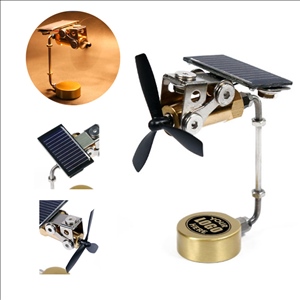 Car Metal Ornament Solar Windmill